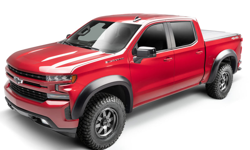 Bushwacker 19-21 Chevrolet Silverado 15 Extend-A-Fender Style Flares 4pc 78.8 Bed  - Black Bushwacker
