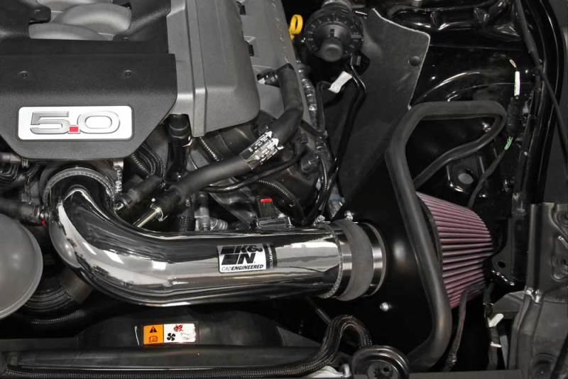 K&N 2015 Ford Mustang GT 5.0L V8 Typhoon Intake Kit K&N Engineering