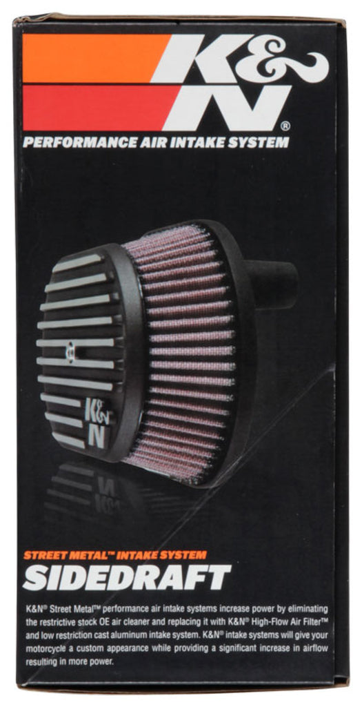 K&N Street Metal Intake System for 02-06 Harley Davidson Road King F/I 88cl Side Draft Dyna/Softail K&N Engineering