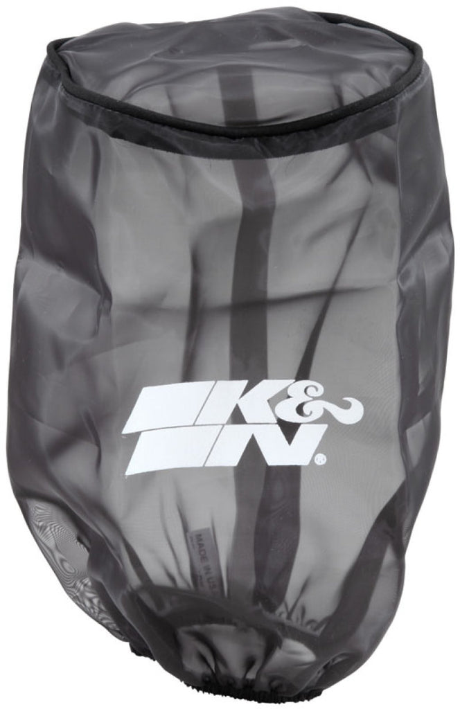 K&N Universal Round Tapered Filter Wrap - Black - 6in Base ID x 4.625in Top ID x 9in Height K&N Engineering