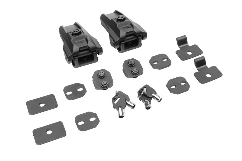 Rugged Ridge Locking Hood Catch Kit 07-18 Jeep Wrangler JKU / 18-22 Wrangler JL Rugged Ridge