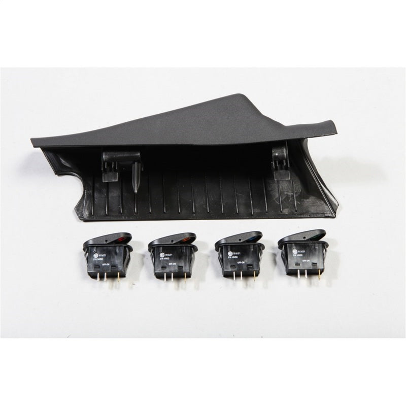 Rugged Ridge A-Pillar 4 Switch Pod Kit Black LHD 11-18 JK Rugged Ridge