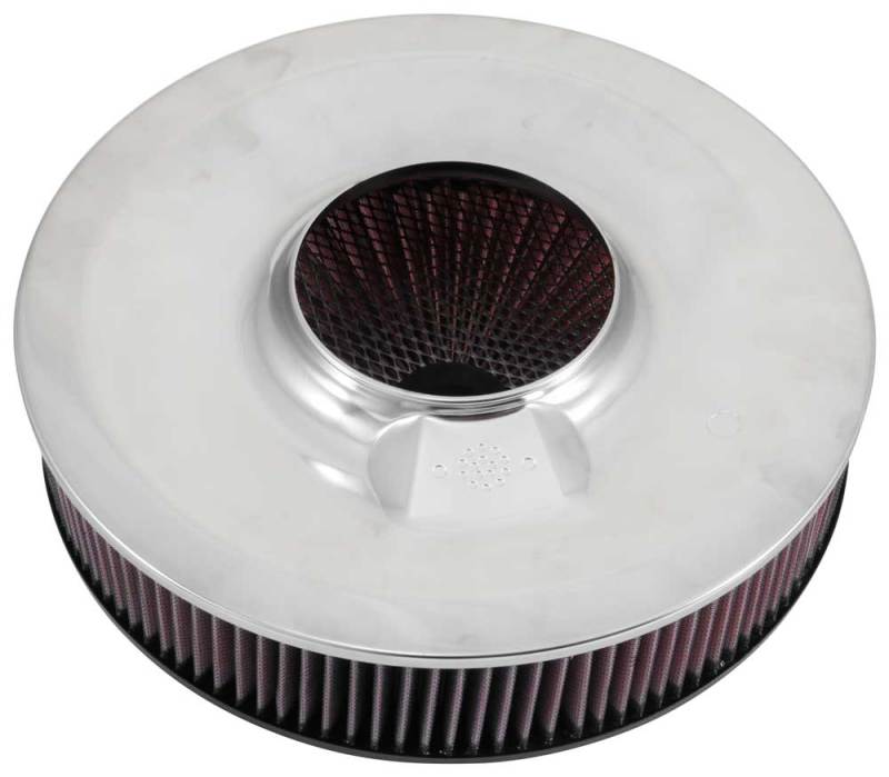 K&N X-Stream Top Assembly 14in OD 5.125in Neck Flange 4.62in H w/Vent K&N Engineering