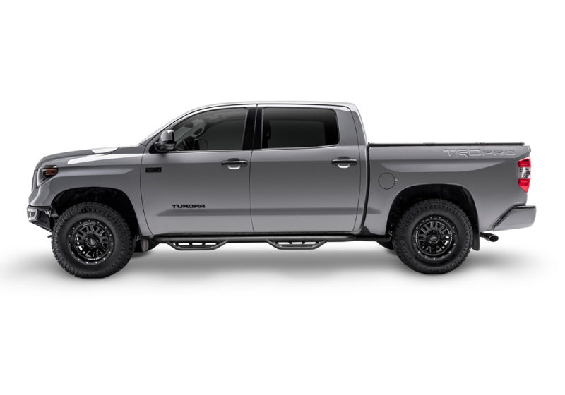 N-Fab Podium LG 15-18 GMC/Chevy Canyon/Colorado Crew Cab SRW - Tex. Black - Cab Length - 3in N-Fab