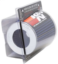Load image into Gallery viewer, K&amp;N Universal Air Filter Chrome Round Tapered Blue - 4in Flange ID x 1.125in Flange Length x 5.5in H K&amp;N Engineering