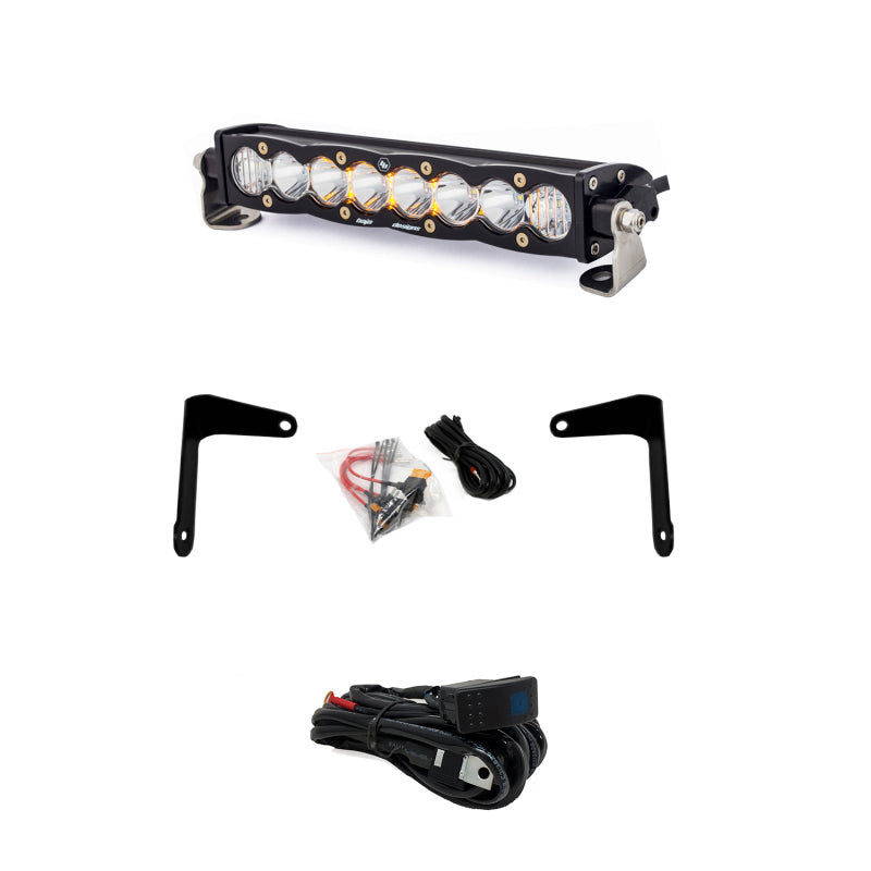 Baja Designs Can-Am X3 Shock Mount Kit w/10in S8 Light Bar Clear Baja Designs