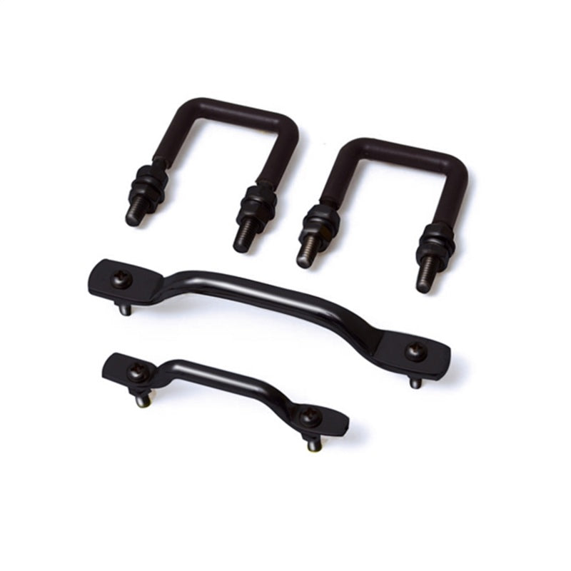 Rugged Ridge Windshield Tie Down Kit Black 55-95 Jeep CJ / Jeep Wrangler Rugged Ridge