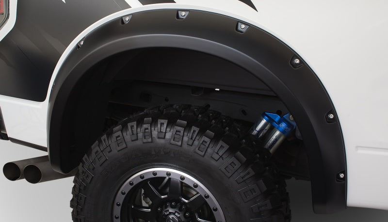Bushwacker 10-14 Ford F-150 SVT Raptor Pocket Style Flares 4pc - Black Bushwacker