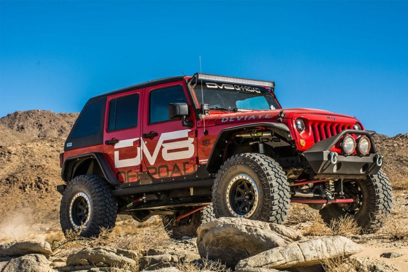 DV8 Offroad 07-18 Jeep Wrangler JK Front & Rear Flat Tube Fenders DV8 Offroad