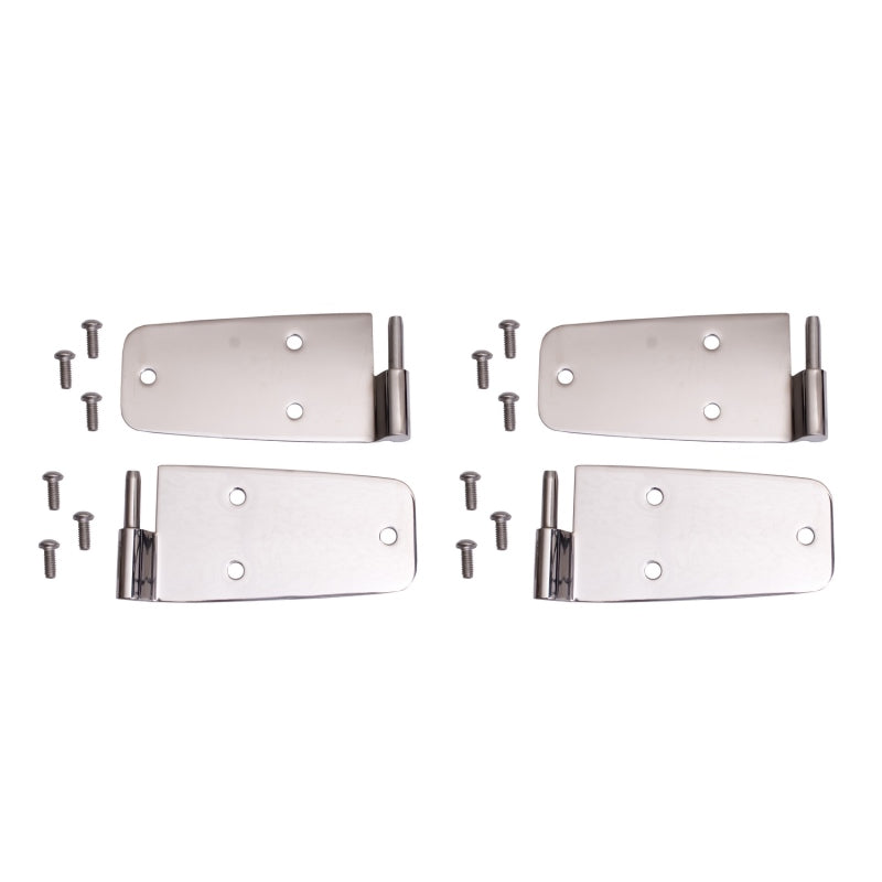 Rugged Ridge 76-93 Jeep CJ / Jeep Wrangler Stainless Door Hinge Kit Rugged Ridge