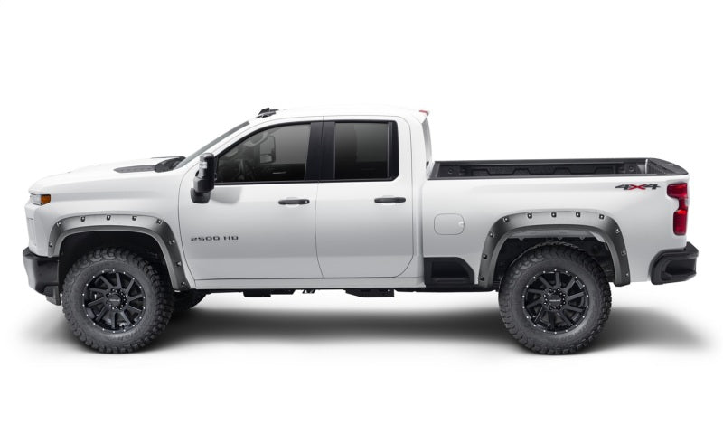 Bushwacker 19-21 Chevrolet Silverado 2500 / 3500 HD (Excl. Dually) Forge Style Flares 4pc - Black Bushwacker