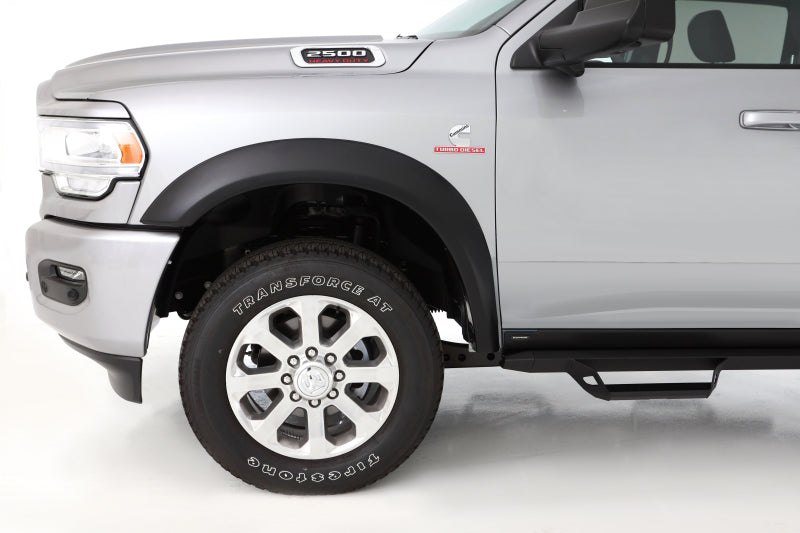 Bushwacker 2019 Dodge Ram 2500 Extend-A-Fender Style Flares 2pc Front - Black Bushwacker