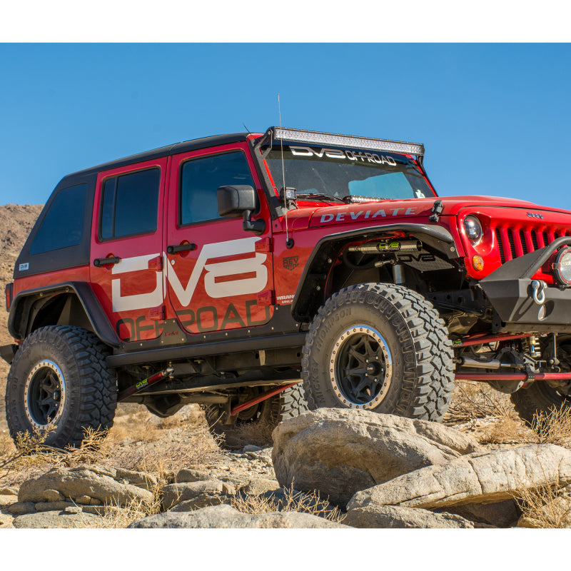 DV8 Offroad 07-18 Jeep Wrangler JK Front & Rear Flat Tube Fenders DV8 Offroad