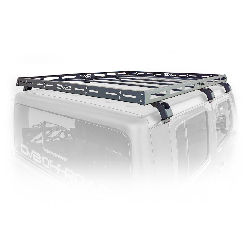 DV8 Offroad 07-18 Jeep Wrangler JK 4 DR / JL 2 DR & JT / 18+ Gladiator Roof Rack DV8 Offroad