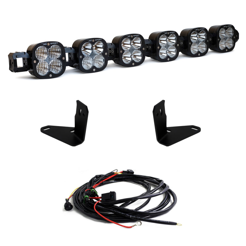 Baja Designs 2021+ Ford Bronco 6 XL Linkable Light Bar For Steel Bumper Mount Baja Designs