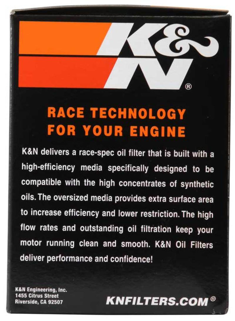 K&N Harley Davidson / Buell 3in OD x 4.063in H Chrome Oil Filter K&N Engineering
