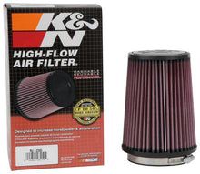 Load image into Gallery viewer, K&amp;N Filter Universal Rubber Filter 4 inch Flange 5 3/8 inch Base 4 3/8 inch Top 7 inch Height K&amp;N Engineering