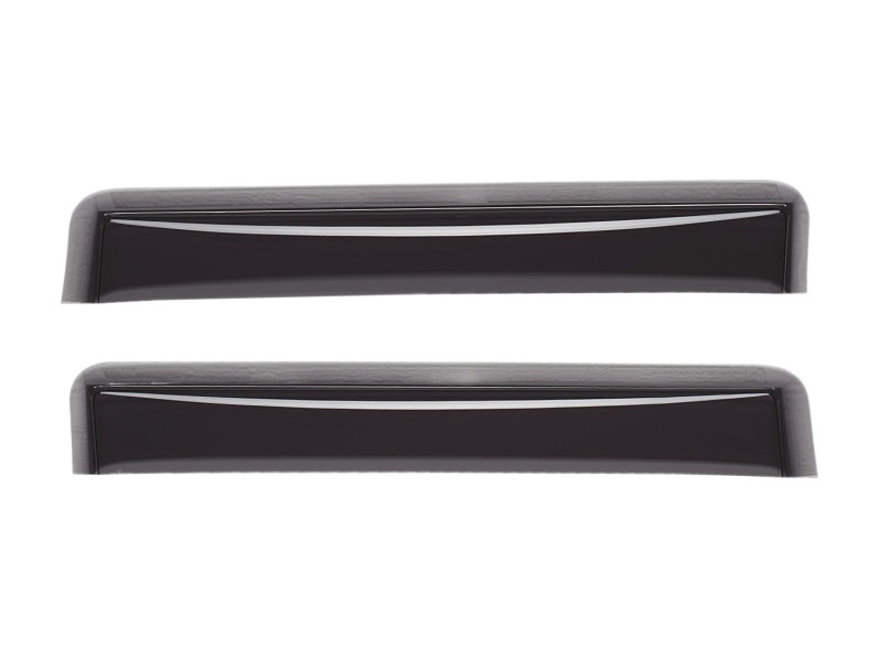 WeatherTech 2016+ Toyota Tacoma Double Cab Rear Side Window Deflectors - Dark Smoke WeatherTech