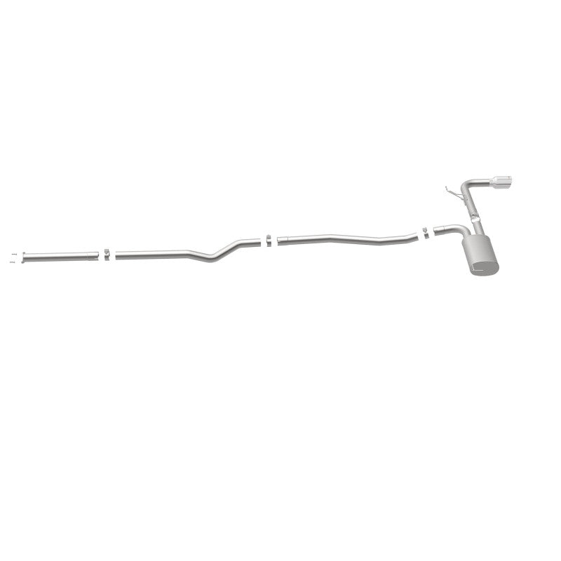 MagnaFlow Cat Back, SS, 2.5in, Street, Single Straight Pass. Polished 4in Tip, 2015 Ford Fusion 2.5L Magnaflow