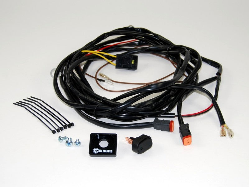 KC HiLiTES Wiring Harness for (2) Lights w/2-Pin Deutsch Connectors (110w Max Total) KC HiLiTES