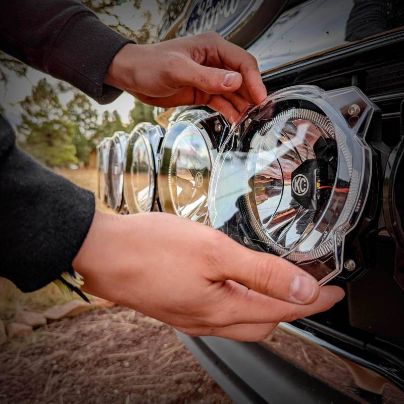 KC HiLiTES 6in. Light Shield for Gravity Pro6 LED Lights (Single) - Clear KC HiLiTES