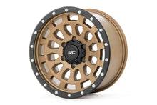 Load image into Gallery viewer, Rough Country 87 Series Wheel | Simulated Beadlock | Bronze/Black | 17x8.5 | 6x5.5 | +0mm Rough Country