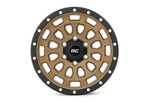 Load image into Gallery viewer, Rough Country 87 Series Wheel | Simulated Beadlock | Bronze/Black | 17x8.5 | 5x5 | +0mm Rough Country