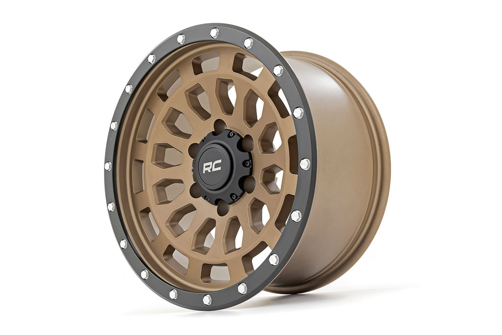 Rough Country 87 Series Wheel | Simulated Beadlock | Bronze/Black | 17x8.5 | 6x5.5 | +0mm Rough Country