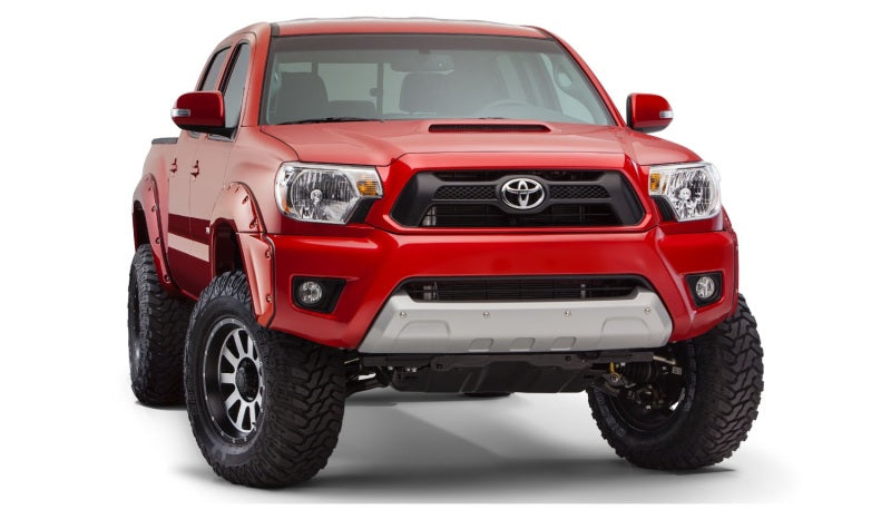 Bushwacker 12-15 Toyota Tacoma Fleetside Pocket Style Flares 4pc 60.3in Bed - Black Bushwacker