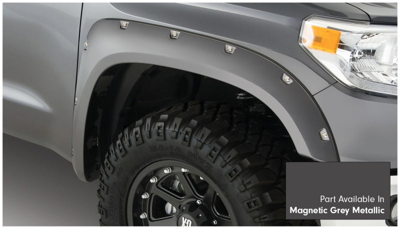 Bushwacker 16-18 Toyota Tundra Fleetside Pocket Style Flares 4pc - Magnetic Grey Bushwacker