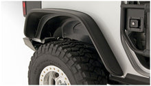 Load image into Gallery viewer, Bushwacker 07-18 Jeep Wrangler Flat Style Flares 2pc Fits 2-Door Sport Utility Only - Black Bushwacker