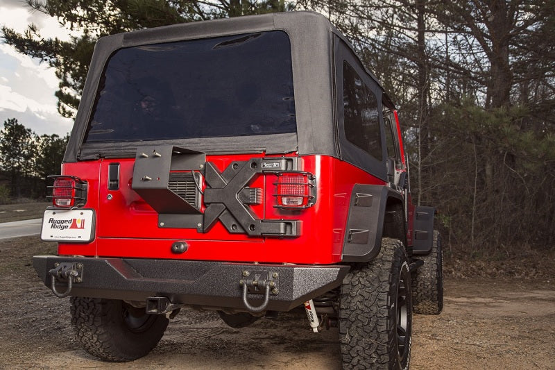 Rugged Ridge Spartacus HD Tire Carrier Whl Mount 87-06 YJ/TJ Rugged Ridge