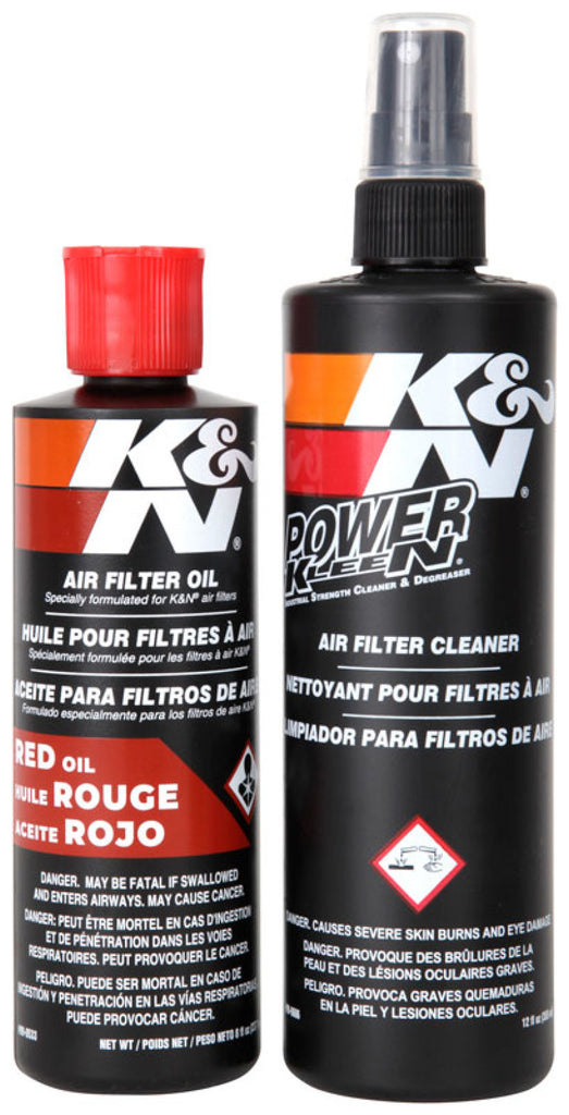 K&N Air Filter Cleaning kit 355ml / 204ml - MotoMoto
