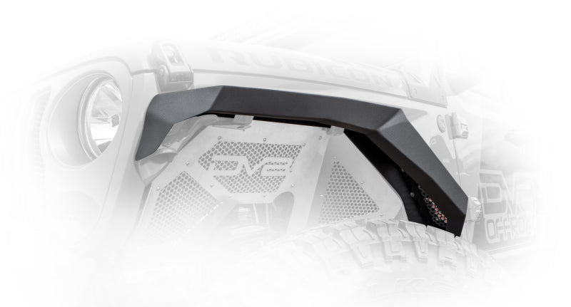 DV8 Offroad 2018+ Jeep Wrangler JL Armor Fenders w/ LED Turn Signal Lights DV8 Offroad