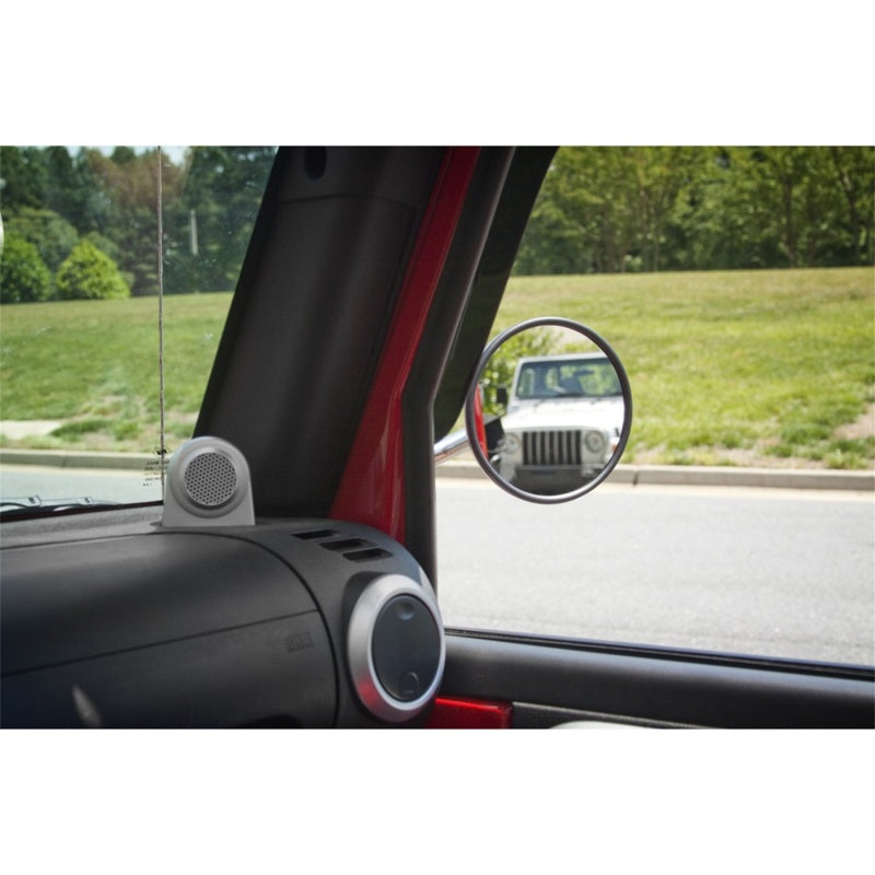 Rugged Ridge 97-18 Jeep Wrangler TJ/JK Black Quick Release Mirror Kit Rugged Ridge