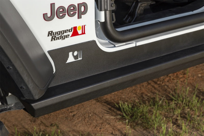 Rugged Ridge XHD Rock Sliders 18-20 Jeep Wrangler JL 4 Door Rugged Ridge