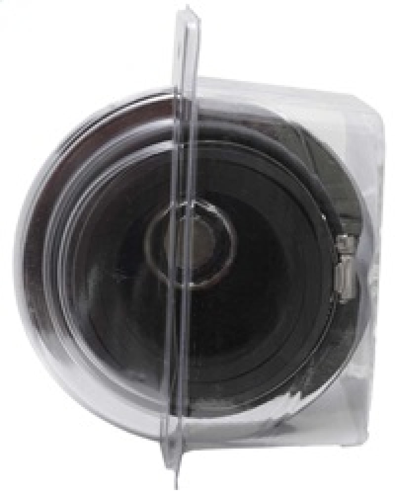 K&N Universal Air Filter Chrome Round Tapered Red - 4in Flange ID x 1.125in Flange Length x 5.5in H K&N Engineering