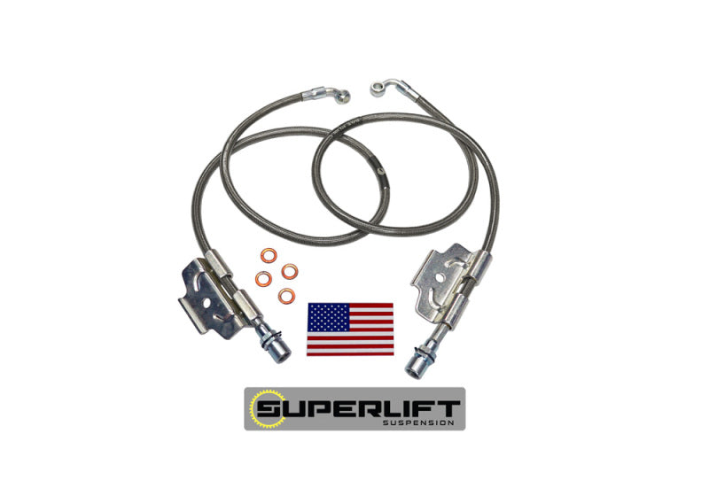 Superlift 03-13 Dodge Ram 2500/3500 w/ 4-6in Lift Kit (Pair) Bullet Proof Brake Hoses Superlift