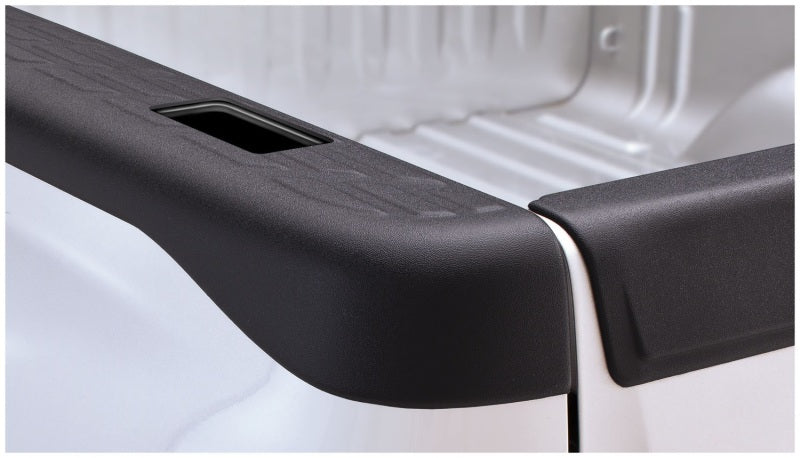 Bushwacker 07-13 Chevy Silverado 1500 Fleetside Bed Rail Caps 78.7in Bed - Black Bushwacker