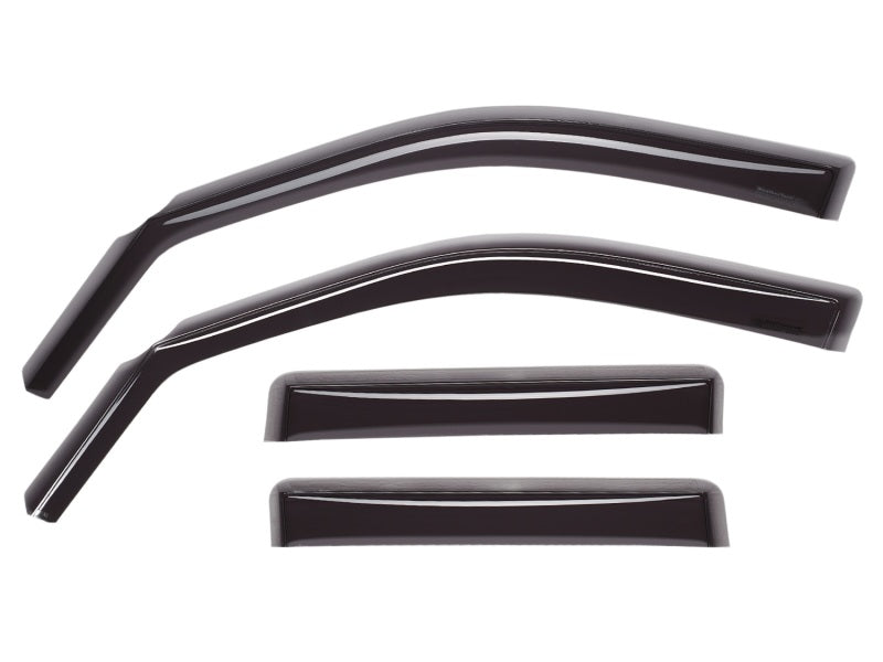 WeatherTech 11+ Ford Fiesta Front and Rear Side Window Deflectors - Dark Smoke WeatherTech