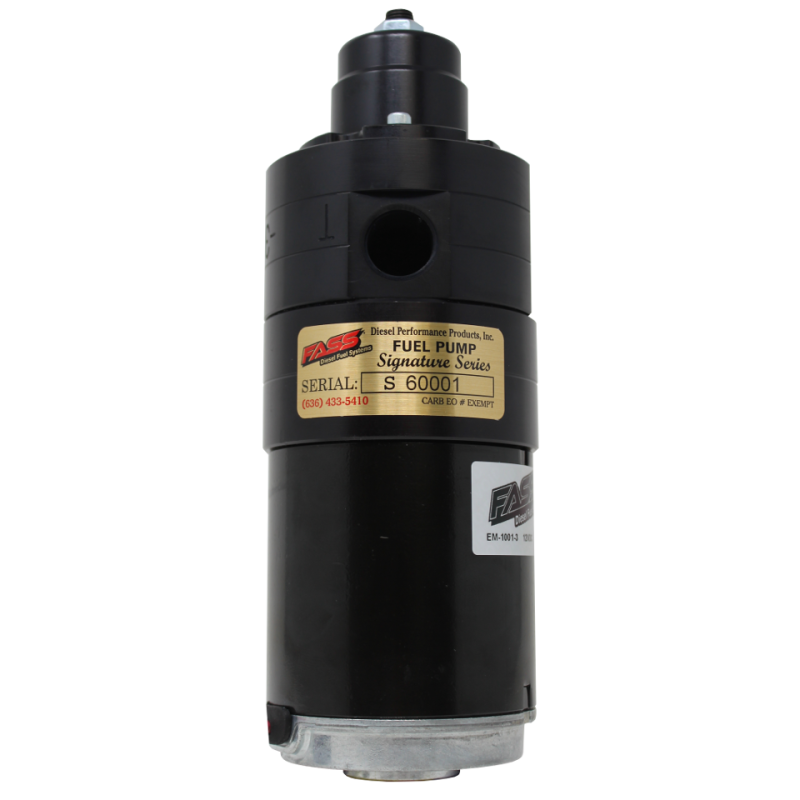 FASS 01-12 GM 2500/3500 Duramax 100gph Signature Series Adjustable Fuel Pump FAS C09 100G FASS Fuel Systems