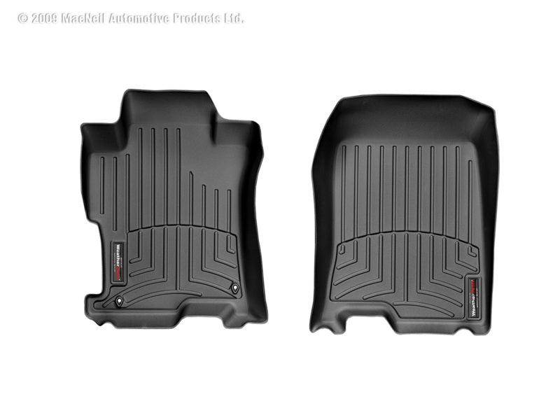 WeatherTech 08-12 Honda Accord Front FloorLiner - Black WeatherTech