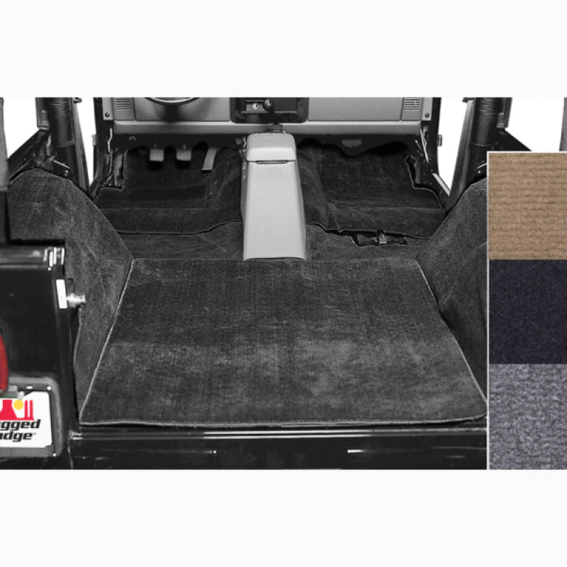 Rugged Ridge Deluxe Carpet Kit Black 76-95 Jeep CJ / Jeep Wrangler Models Rugged Ridge