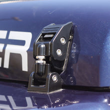 Load image into Gallery viewer, Rugged Ridge 97-06 Jeep Wrangler TJ Black Aluminum Hood Catches Rugged Ridge