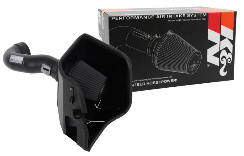 K&N 2019 Chevrolet Silverado 1500 5.3L V8 Black Performance Intake Kit K&N Engineering