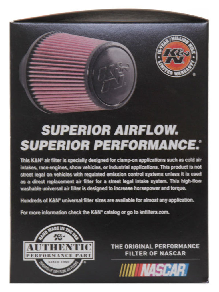 K&N Universal Air Filter (4in. Flange / 6in. Base OD / 4-5/8in. Top OD / 6in. Height) K&N Engineering