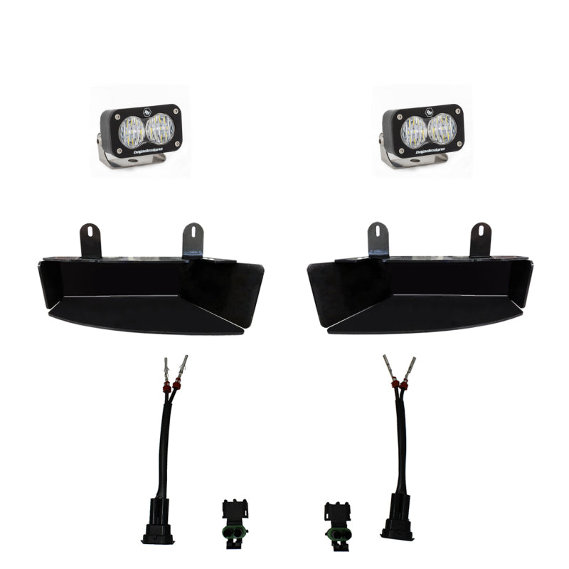 Baja Designs 2019+ Ram 2500/3500 S2 Sport Fog Pocket Kits - White Baja Designs