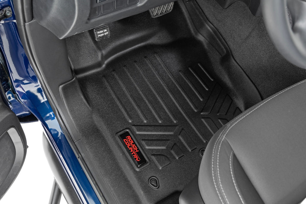 Floor Mats | FR & RR | Crew Cab | Nissan Titan 2WD/4WD (2017-2023) Rough Country
