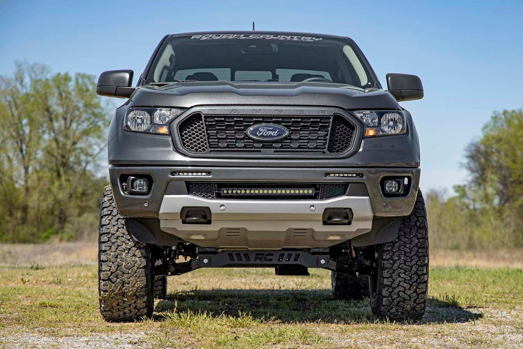 LED Light Kit | Bumper Mount | 6" Black Slimline Pair | Ford Ranger (19-23) Rough Country