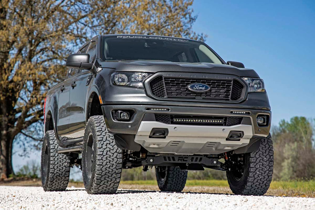 LED Light Kit | Bumper Mount | 6" Black Slimline Pair | Ford Ranger (19-23) Rough Country